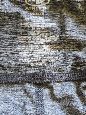 Athletic Works Heathered Gray, Orange And Pink. Capri Workout